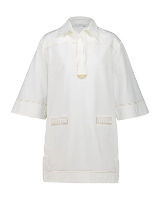 Zimmermann White Cotton Dress