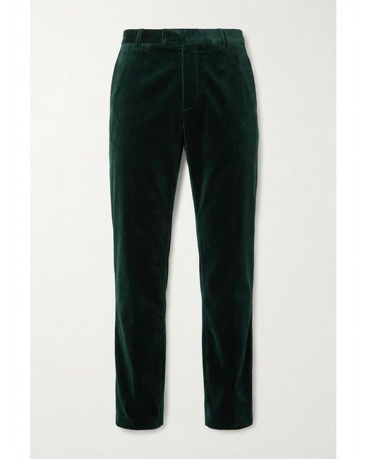 Gucci Black Stretch Velvet Trousers for men