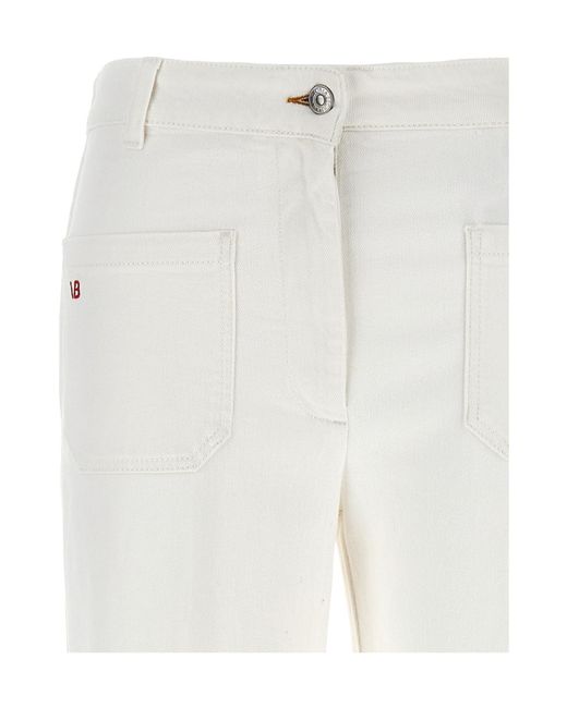 Victoria Beckham White Alina Jeans