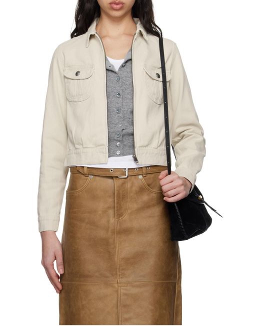 R13 Natural Non-Stretch Denim Jacket