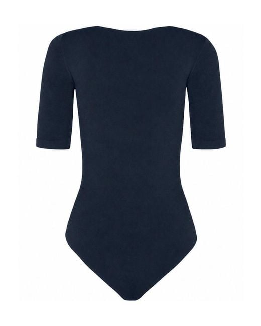 Wolford Blue Bahamas Bodysuit