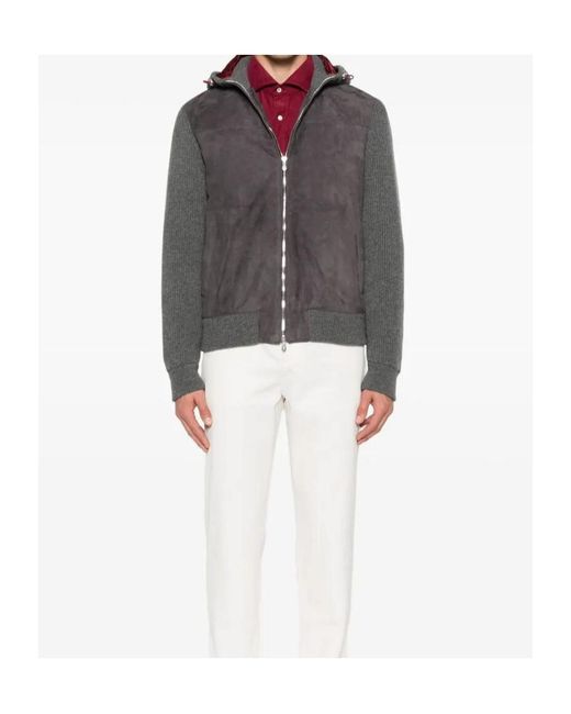 Brunello Cucinelli Red Easy Fit Western Shirt for men