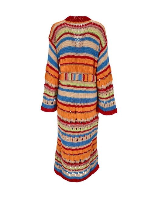 Etro White Knitted Button-Fastening Cardigan