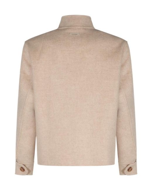 Lardini Brown Long-Sleeve Jacket for men