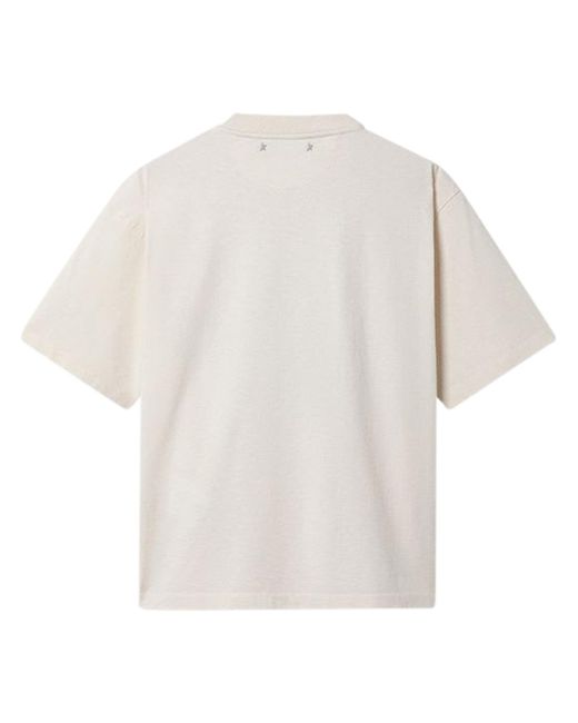 Golden Goose Deluxe Brand White Star Printed Crewneck T-Shirt