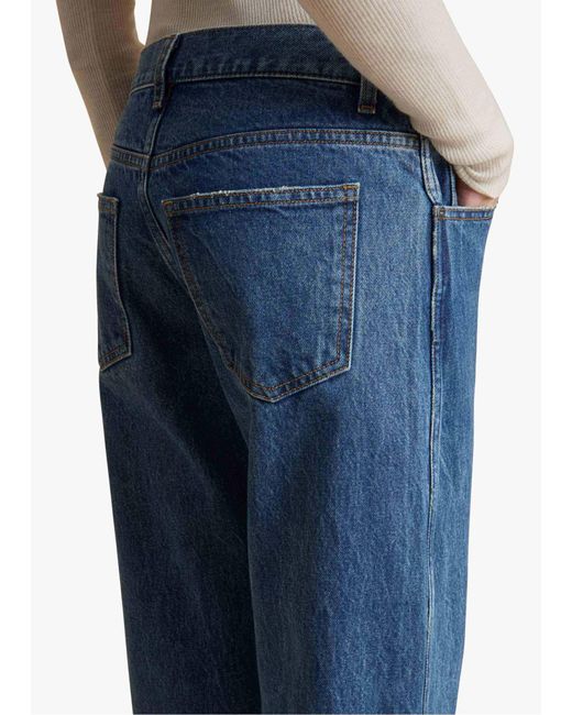 Khaite Blue Kerrie Straight-Leg Jeans