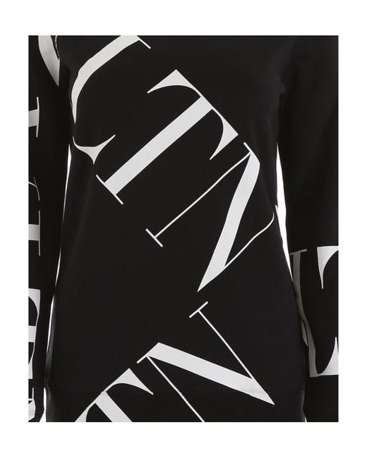 Valentino Black Printed Pullover