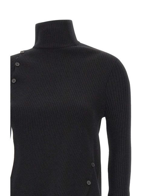 Courreges Blue Courrèges Oblique Butonned Jumper