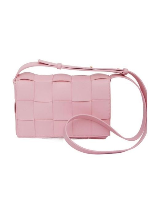 Bottega Veneta Pink Cassette Zipped Shoulder Bag