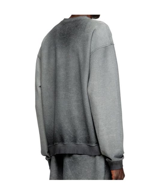 DIESEL Gray S-Aron Crewneck Sweatshirt for men