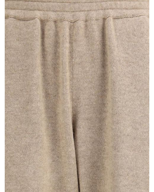 Brunello Cucinelli Natural Tapered Leg Pants