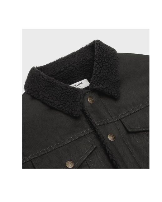 Céline Black Trucker Jacket for men