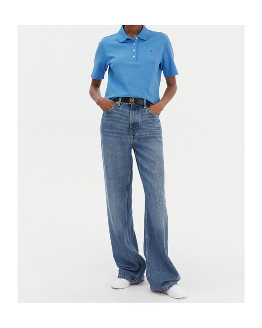 Tommy Hilfiger Blue Short-Sleeved Polo Shirt