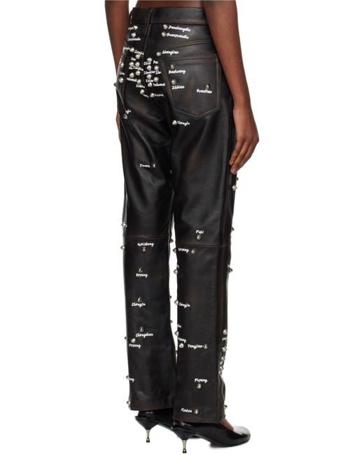 Doublet Black Pressure Rivet Pants