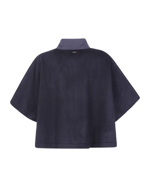 Twinset Blue Stand-Collar Zip-Up Casual Jacket