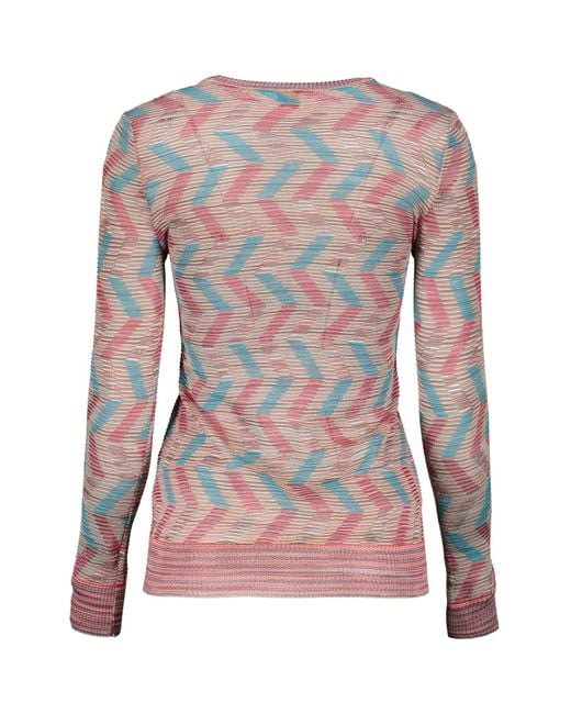 Missoni Pink Zigzag-Pattern Jumper
