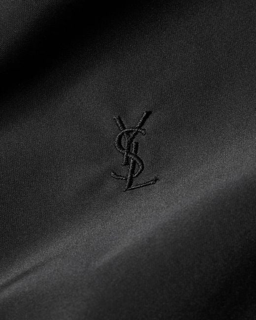 Saint Laurent Black Cassandre Windbreaker for men