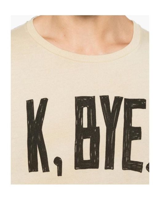 R13 Natural K Bye Boy T-Shirt for men