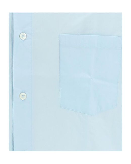 A.P.C. Blue Clement Long-Sleeved Shirt for men