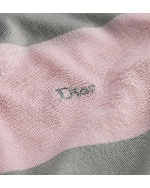 Dior Gray Marinière Long-Sleeved Polo Shirt