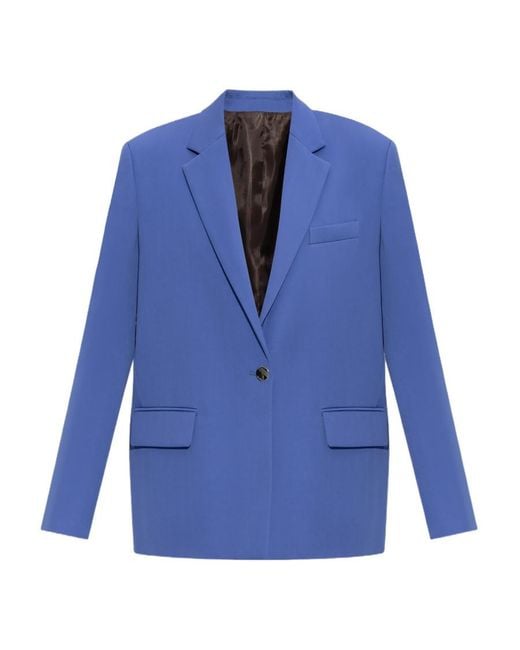 The Attico Blue The Glen Oversized Blazer