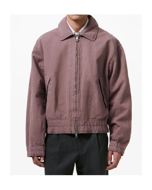 Our Legacy Brown Command Zipped Bomber Jacket for men