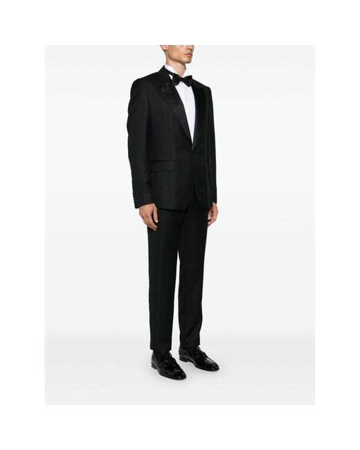 Dolce & Gabbana Black Single-Breasted Tuxedo Suit for men
