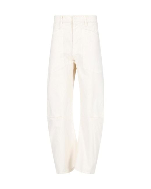 Nili Lotan White Shon Pants