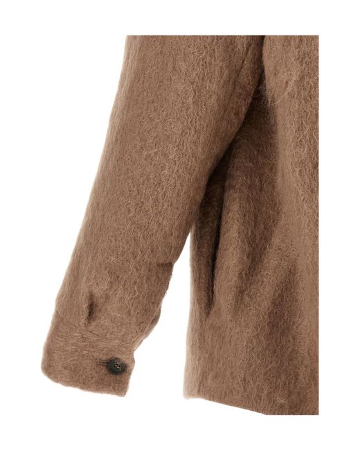 Peserico Brown Long-Sleeved Jacket