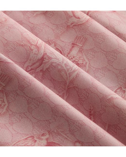 Dior Pink Qixi Festival Midi-Length Flared Skirt
