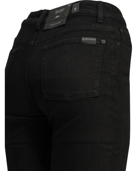 7 For All Mankind Black Belt-Loop Jeans