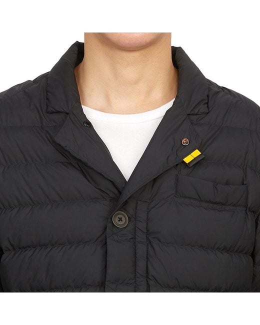 Parajumpers Black High-Collar Long-Sleeved Down Jacket for men