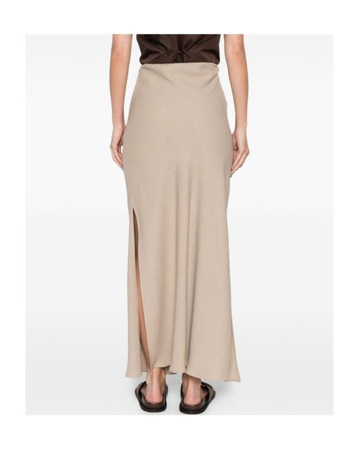 Brunello Cucinelli Natural Maxi Skirts
