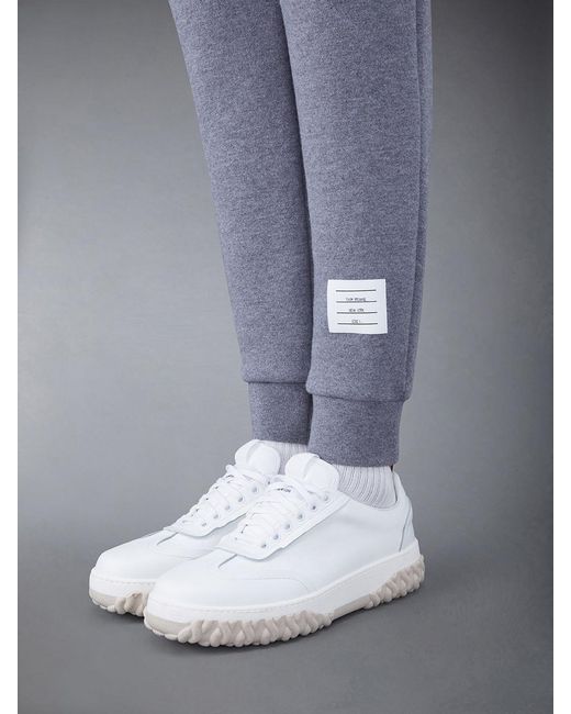 Thom Browne Black Four Bar Drawstring Joggers for men