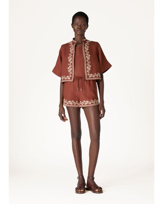 Loro Piana Red Ernst Drawstring Shorts