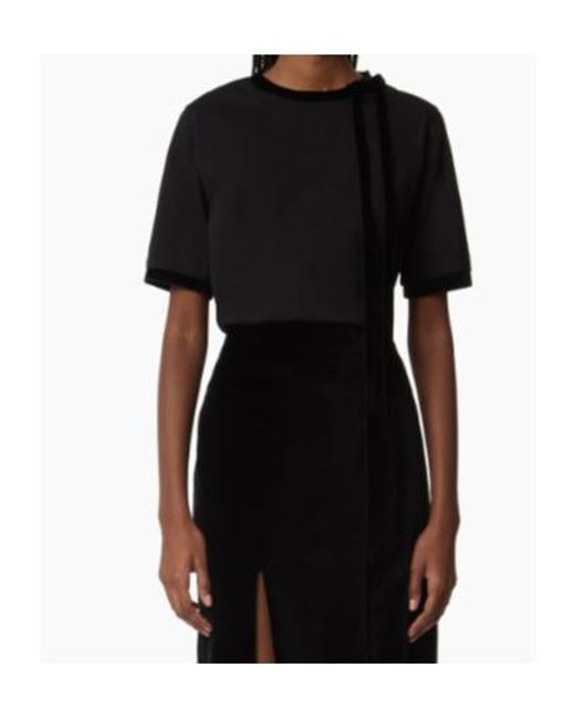 Nina Ricci Black Bow Ruban T-Shirt