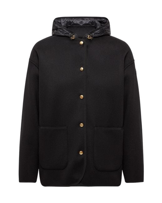Moncler Black Reposse 3-In- Short Down Jacket
