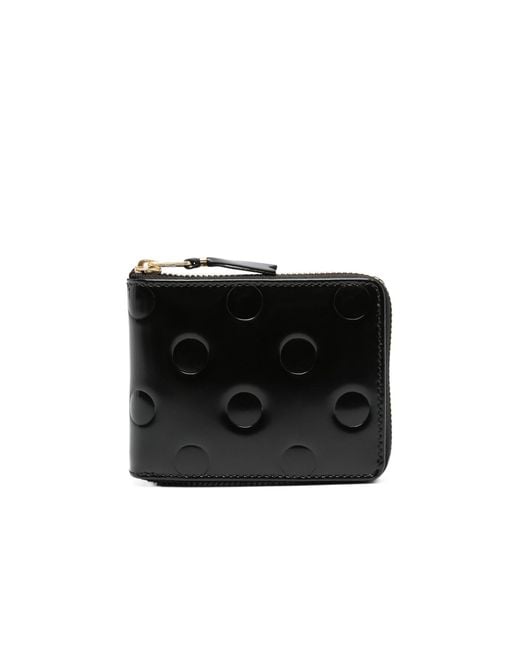 Comme des Garçons Black Debossed-Detail Leather Wallet
