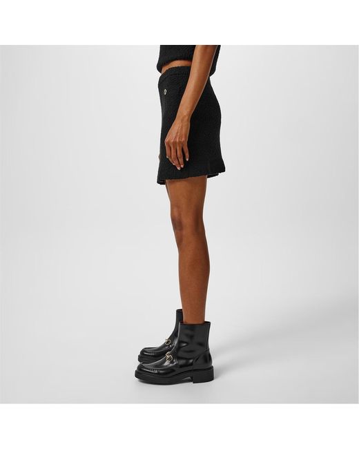 Gucci Black Wool Knit Mini Skirt