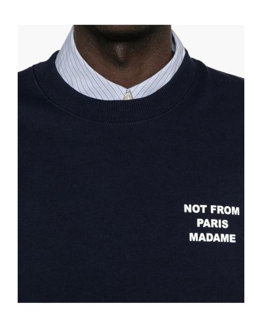 Drole de Monsieur Blue Drôle De Monsieur Le Sweatshirt Slogan Sweatshirt for men
