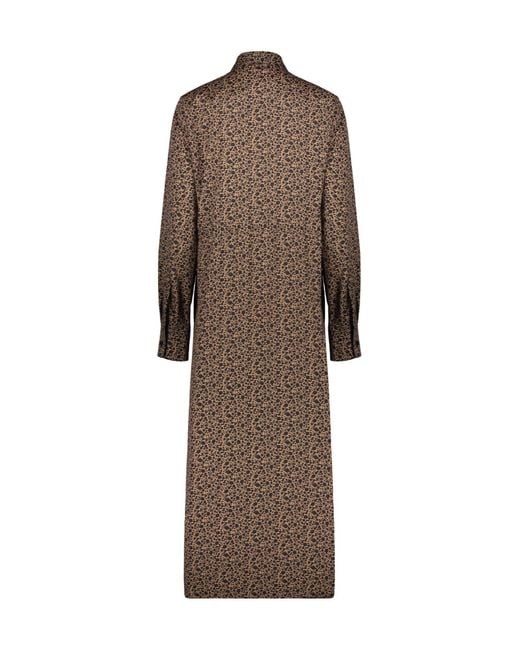 Herno Brown Belted Shirt Maxi Dress