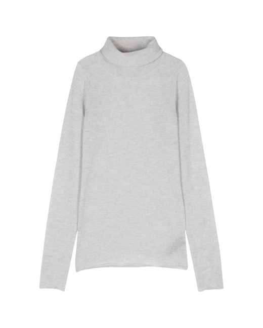 Haikure White Mélange-Effect Sweater