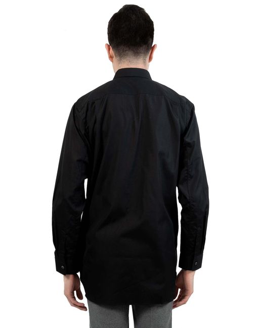 COMME DES GARÇONS PLAY Black Heart-Patch Cotton Shirt for men