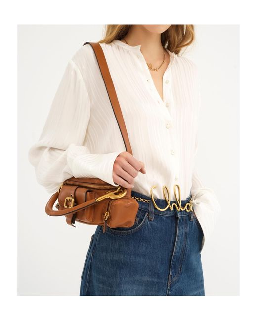 Chloé White Chloé Camera Small Shoulder Bag