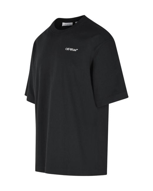 Off-White c/o Virgil Abloh Black 'Half Arrow' Cotton T-Shirt for men