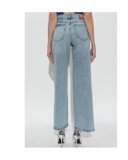 DIESEL Blue 1978 D-Akemi Wide Leg Jeans