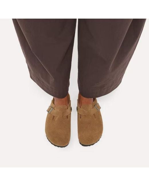 Birkenstock Brown Boston Buckle Mules
