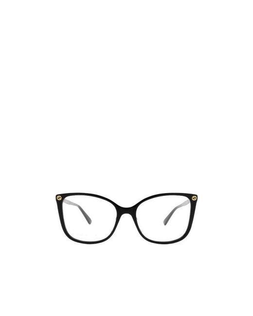 Gucci White Eyewear Square Frame Glasses