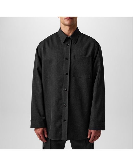Gucci Black Long Sleeve Logo Shirt for men