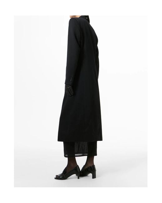 Our Legacy Black Peak-Lapel Coat